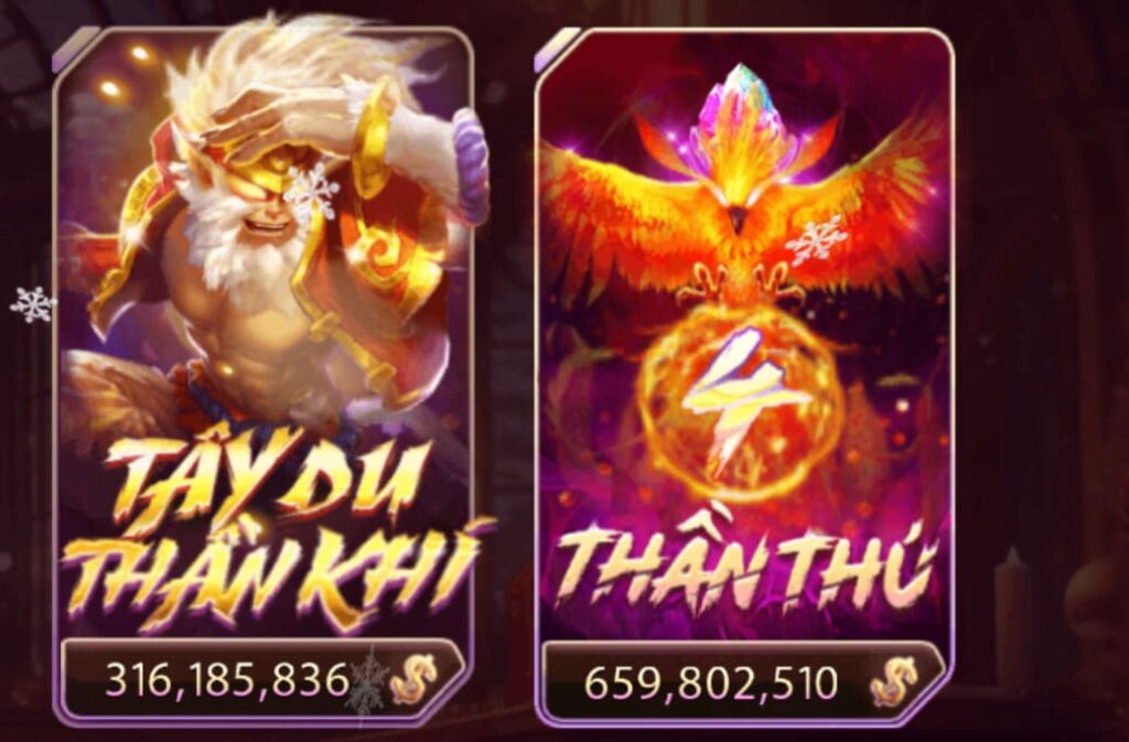 Game nổ hũ 4 Thần Thú  hấp dẫn