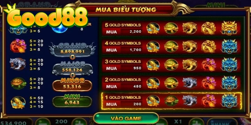 Kinh nghiệm cực chuẩn khi chơi Kho Báu Tứ Linh tại Good88